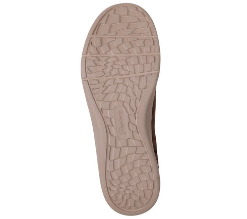 Ghete sport, dama, SKECHERS ARCH FIT LAGUNA - HARVEST MOONS 159095-CHOC maro, piele intoarsa